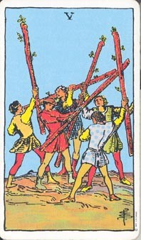 Carta del Tarot EL CINCO