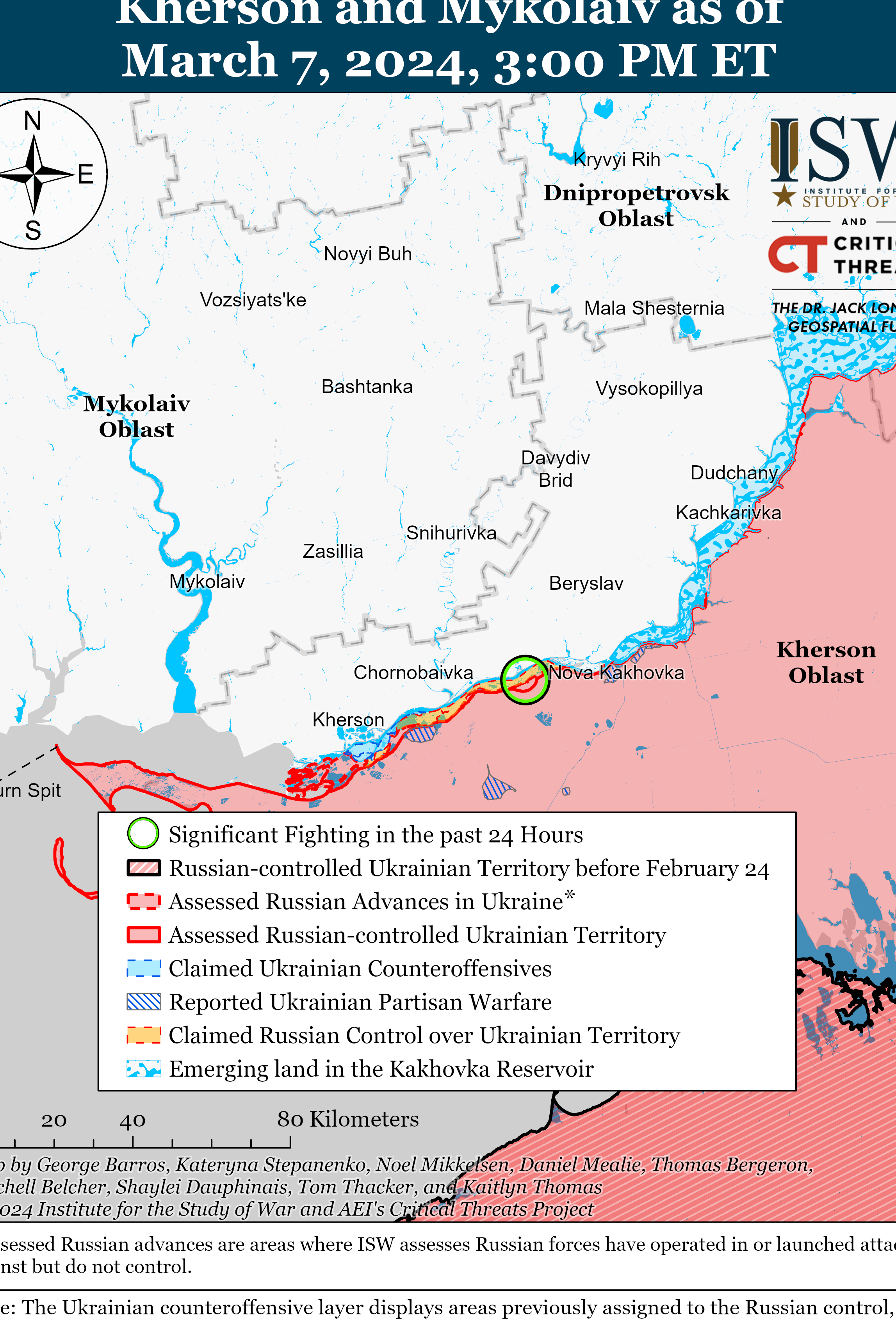 Evaluación de la campaña ofensiva rusa, 7 de marzo de 2024 |