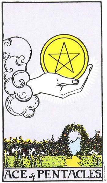 Carta del Tarot As de Oros