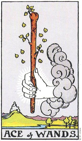 Carta del Tarot As de bastos