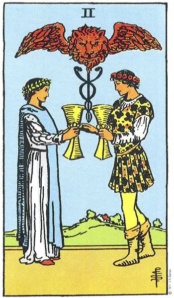 Carta del Tarot Dos trofeos