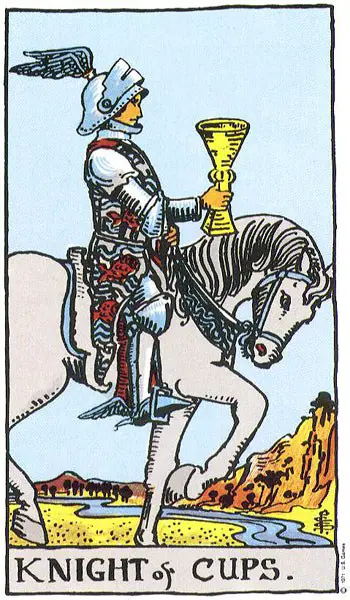 Carta del Tarot caballo de copas