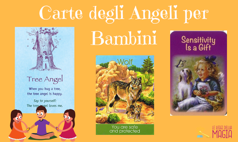 Tarjetas de ángeles para niños.