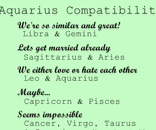 Dentro del zodíaco: compatibilidad con Acuario