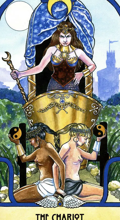 El diseño alternativo de la carta del tarot Chariot |