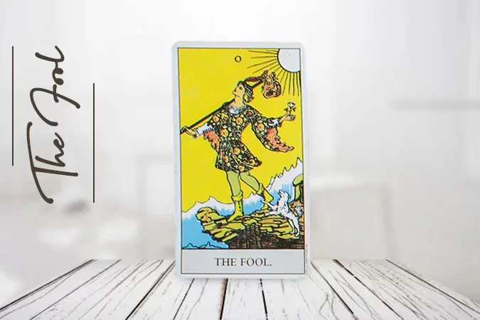 La carta del tarot del tonto |