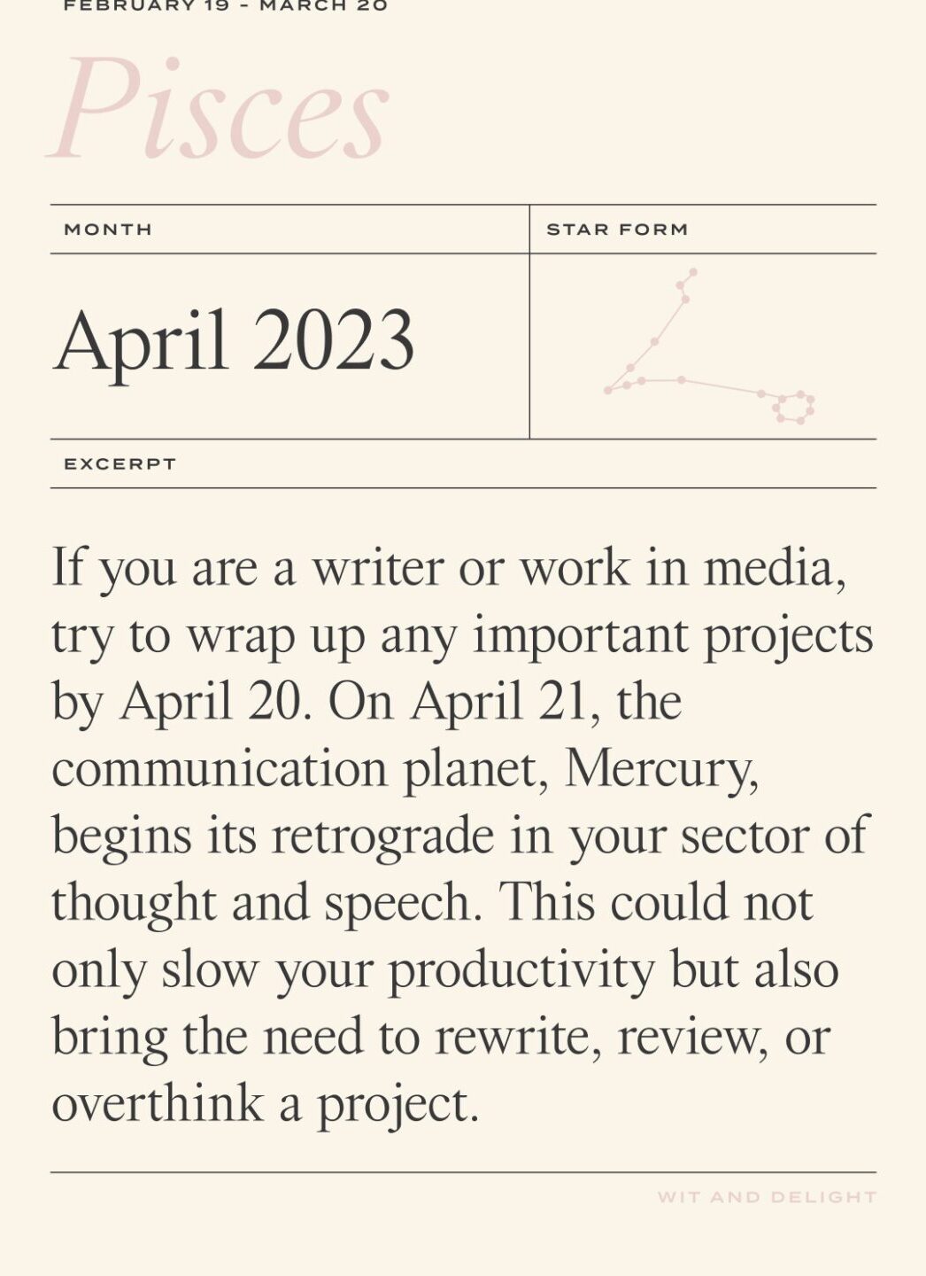 Horóscopos de abril de 2023: Mercurio retrógrado regresa |