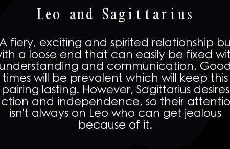Consejos sobre compatibilidad y relación entre Leo y Sagitario