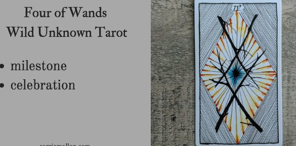 Cuatro de Bastos :: Tarot Salvaje Desconocido |